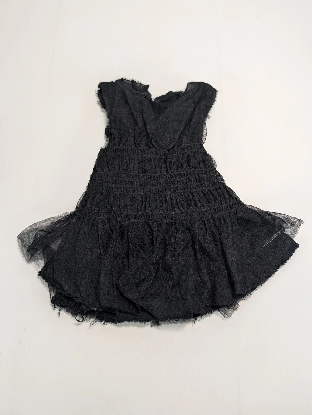 Little Creative Factory Mesh Black Sleeveless Dress